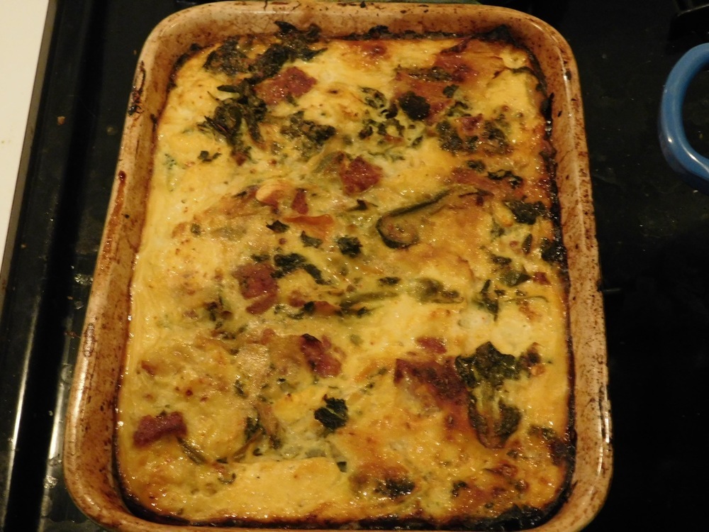 Kale & Sausage Spaghetti Squash Breakfast Casserole of Snels and the City - Recipefy