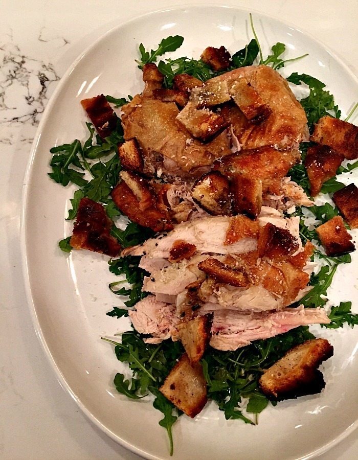 Roast Chicken over Arugula di Courtney Glantz - Recipefy