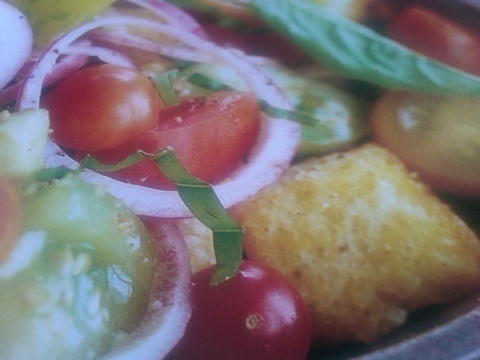 Skillet Cornbread Panzanella Salad di Courtney Glantz - Recipefy