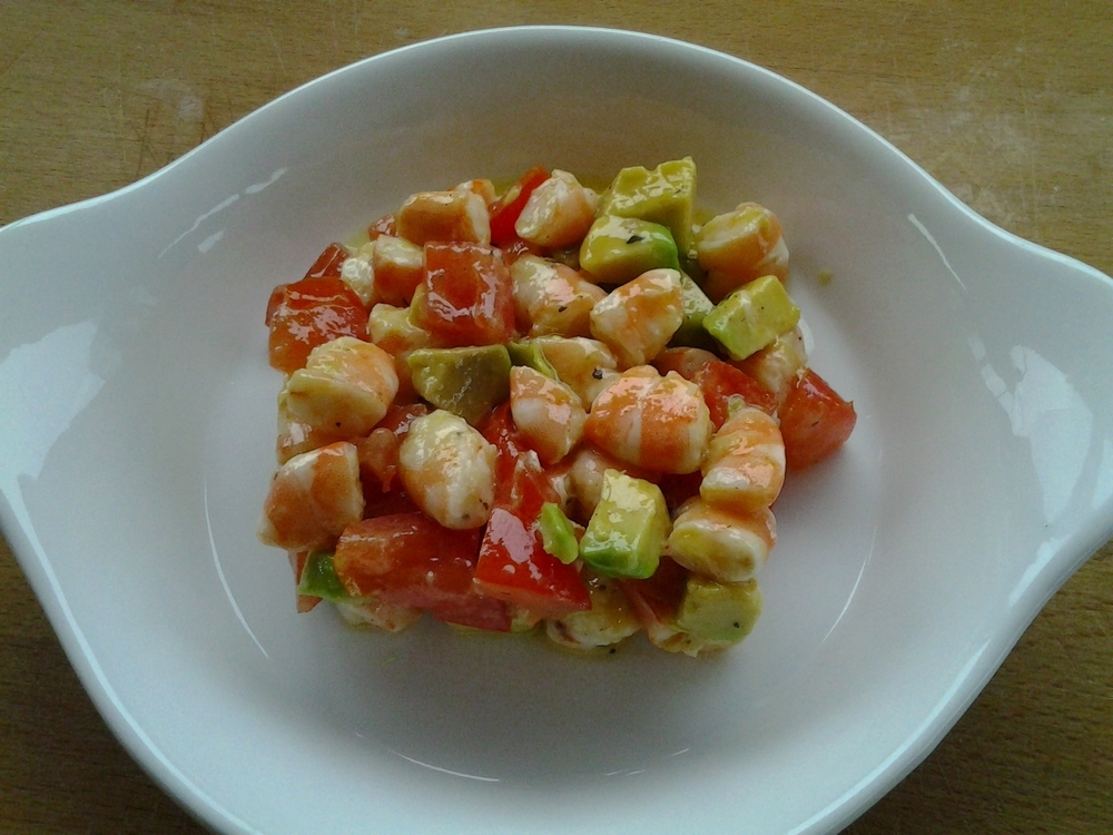 TARTARE DI GAMBERI AVOCADO E POMODORINI of Marina Marini - Recipefy