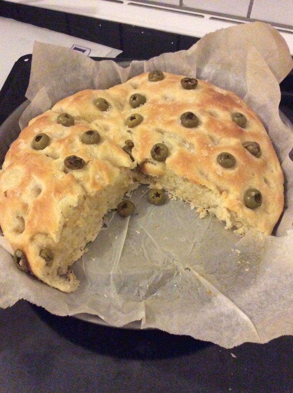 Focaccia con le olive di ArtificialGem - Recipefy
