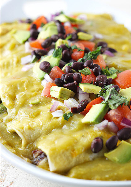 Hillary's Fabulous Avocado Black Bean Enchiladas of Allison Kneubuhl - Recipefy