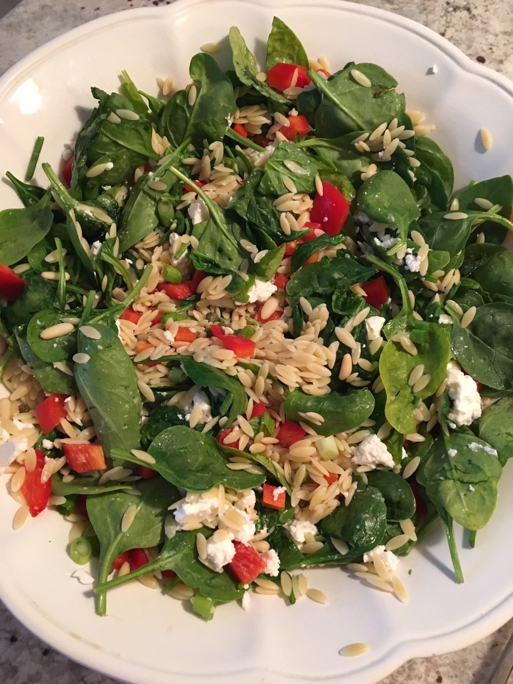 Orzo and spinach salad di NCL Wellesley Cookbook - Recipefy