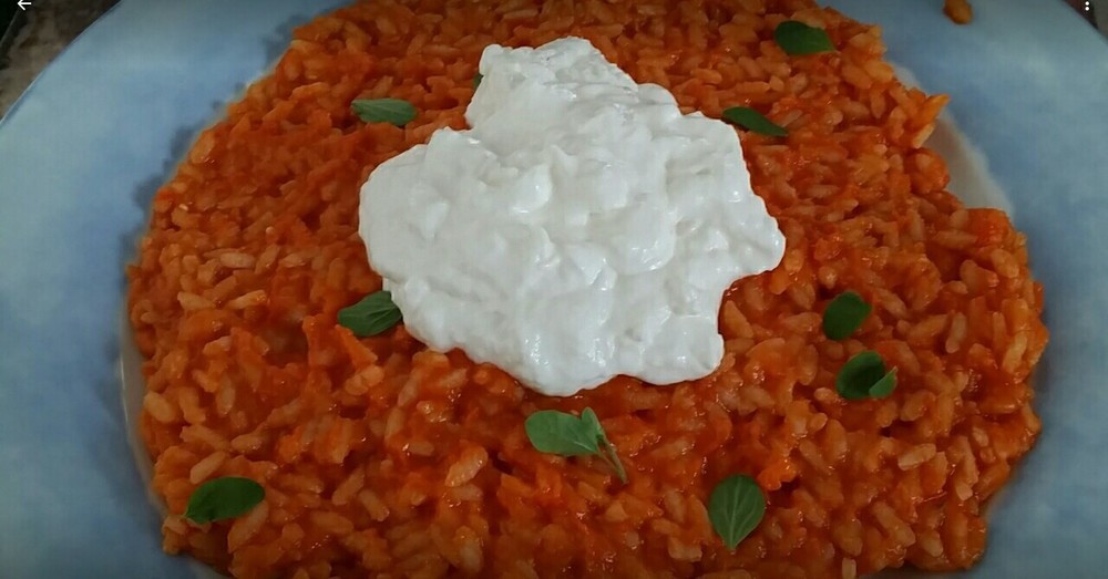 RISO AL POMODORO E BURRATA de Marina Marini - Recipefy