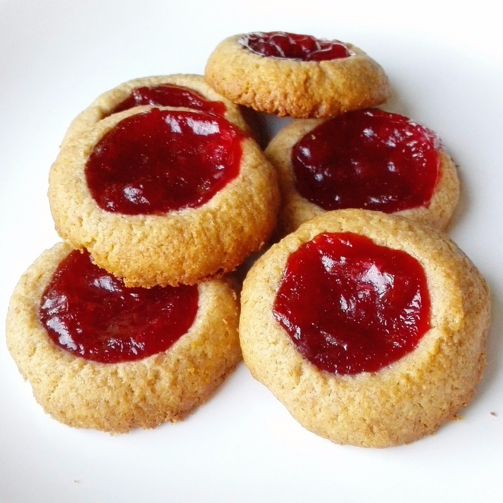 4-Ingredient Jam Thumbprint Cookies de MyHealthyDessert - Recipefy