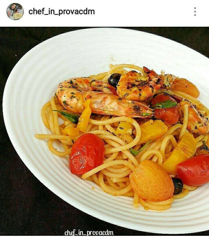 Spaghetti mazzancolla e peperoni de Cuciniamo Chefinprovacdm Carmen - Recipefy