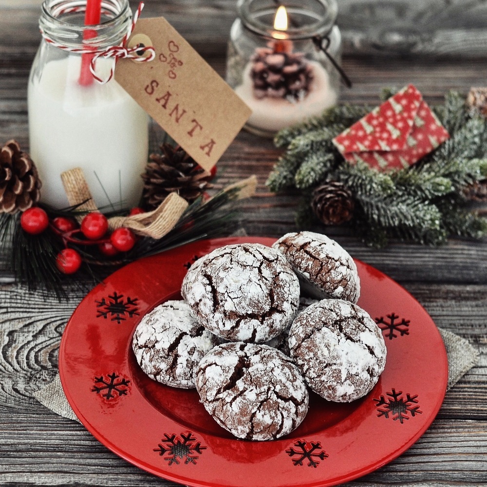 Chocolate crinkles cookies. Biscotti screpolati al cioccolato. de Eleonora Michielan - Recipefy