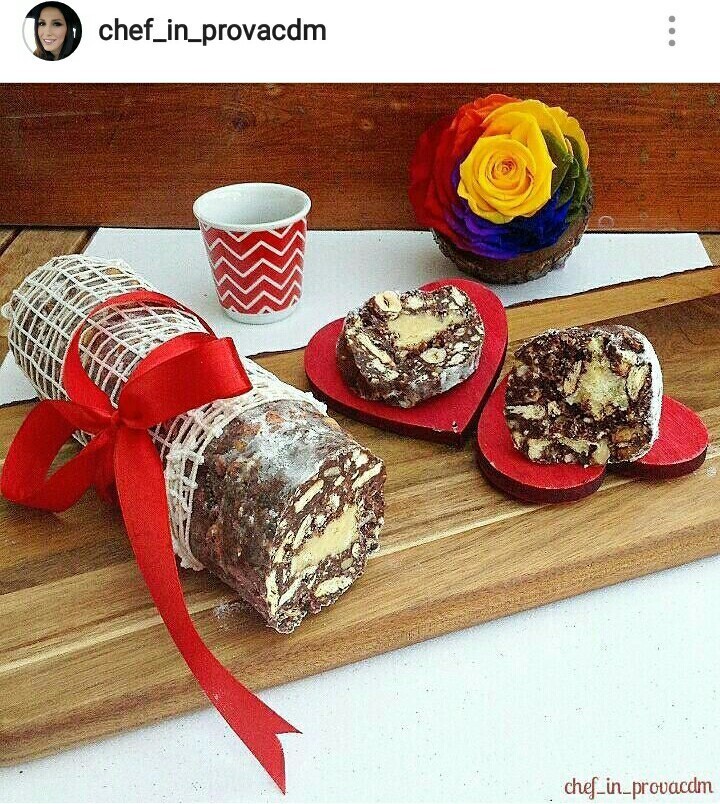 Salame ai due cioccolati senza uova of Cuciniamo Chefinprovacdm Carmen - Recipefy