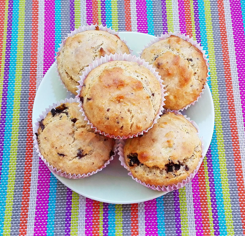 Peanut Butter Banana And Chocolate Chip Muffins di MyHealthyDessert - Recipefy