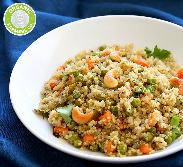 Authentic Upma topped with Quinoa Pops de OrgFarmersCo - Recipefy