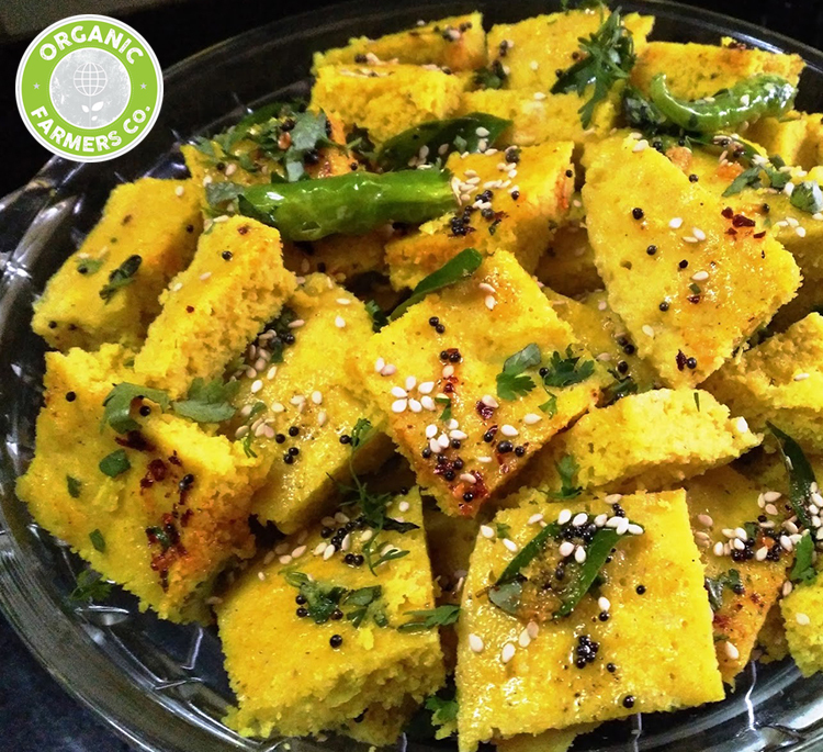 Quinoa and Moong Dal Dhokla of OrgFarmersCo - Recipefy