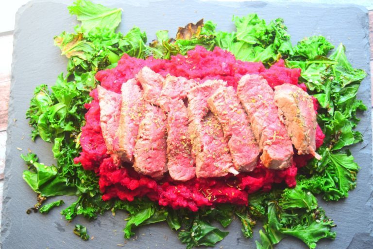 Steak with Beetroot Mash di MyNutriCounter - Recipefy