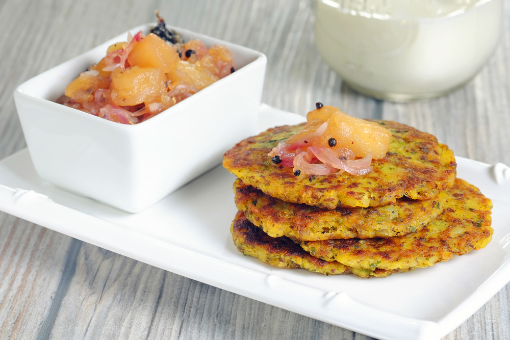 Cilantro Latkes with Five-Spice Apple Sauce de MyNutriCounter - Recipefy