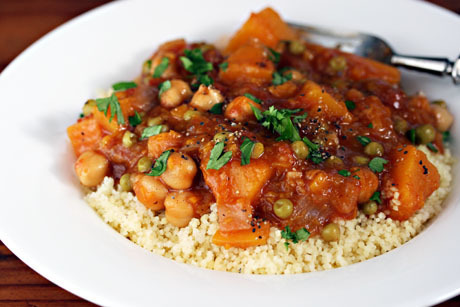 Butternut squash & chickpea Moroccan stew de Sara Meyer - Recipefy