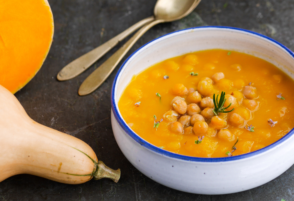 Crema di zucca con i ceci al rosmarino de Valentina - Recipefy