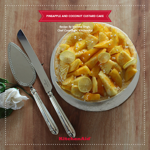 RECIPE OF THE MONTH: PINEAPPLE AND COCONUT CUSTARD CAKE of Kanika Katyal - Recipefy