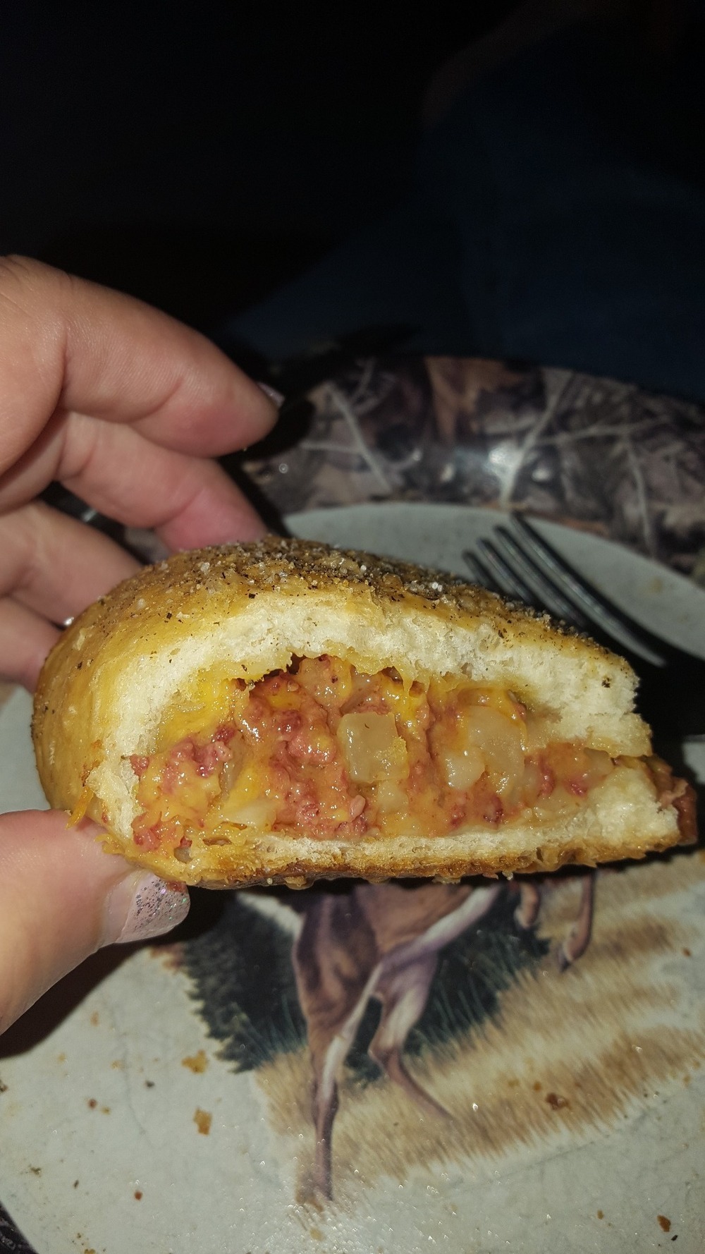 Corned Beef n Cheese Calzone of Debra - Recipefy