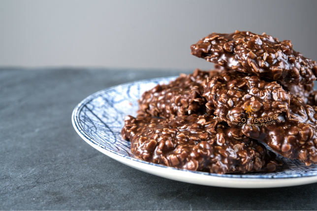 No Bake Chocolate Cookies with Coconut Oil di Coco Treasure Organics - Recipefy