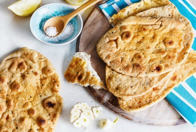 Coconut Flatbread with Greek Yogurt de Coco Treasure Organics - Recipefy