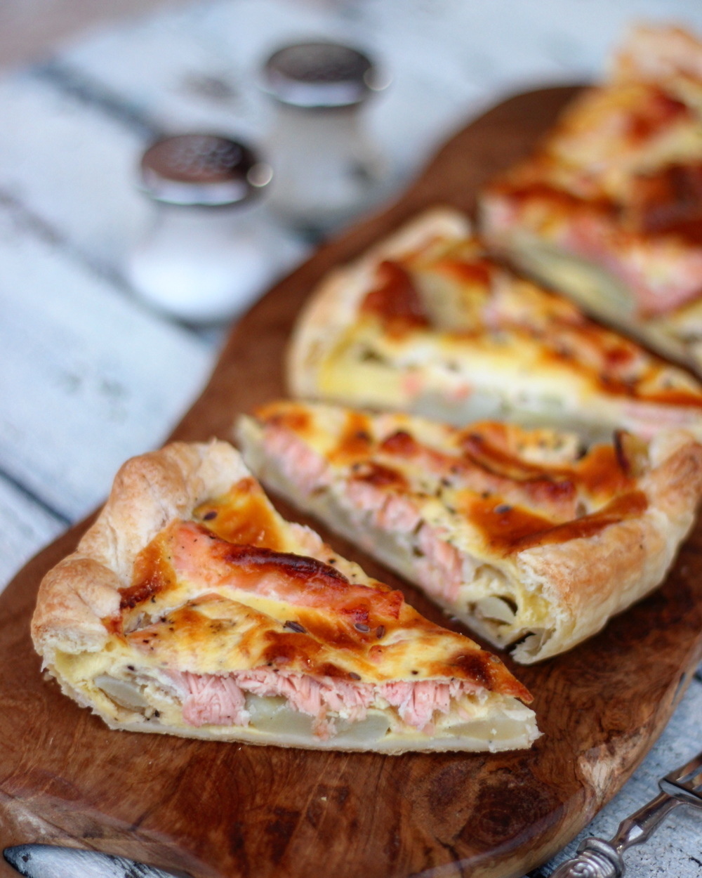 Torta salata salmone e patate di tiziana - Recipefy