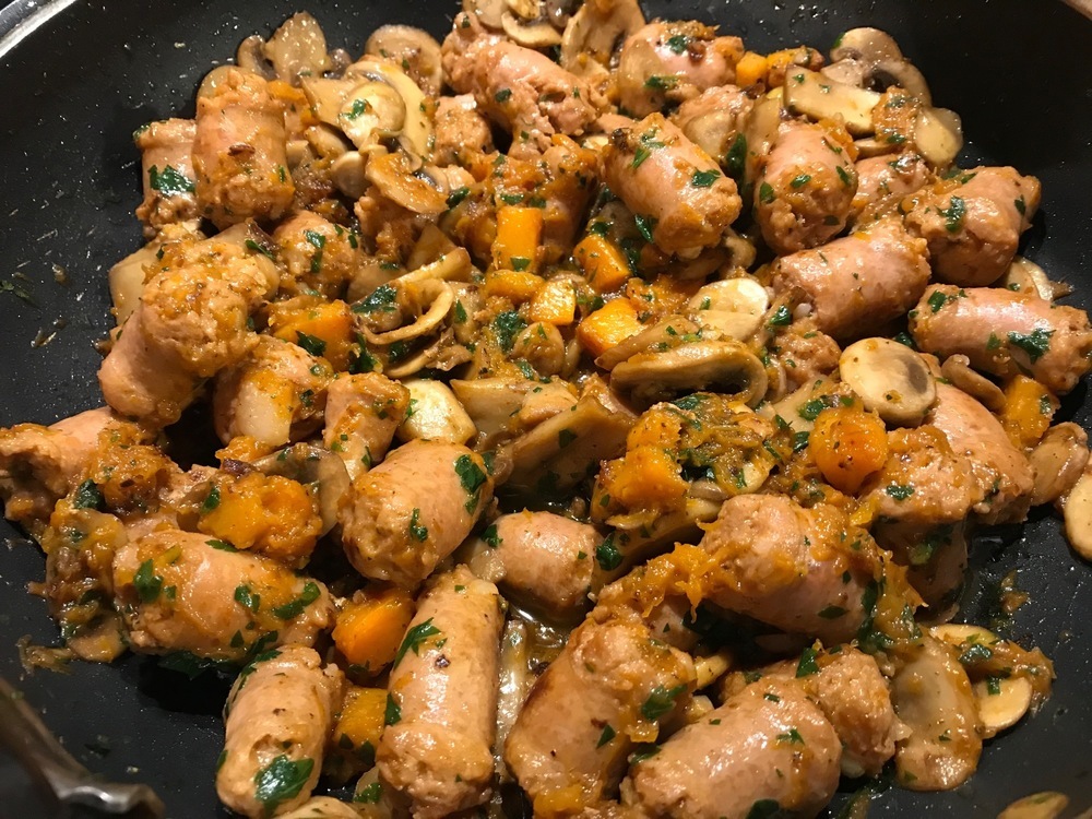 PADELLATA DI SALSICCIA FUNGHI E ZUCCA of Marina Marini - Recipefy