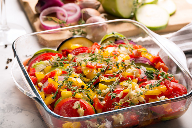 Japanese Eggplant Zucchini Ratatouille Recipe of Adon Djov - Recipefy