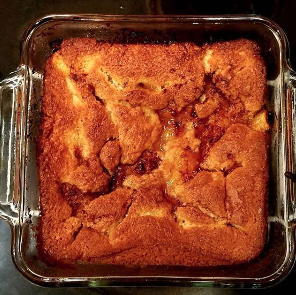 Peach Cobbler (Torta de Pessego) de Thyago Mota - Recipefy