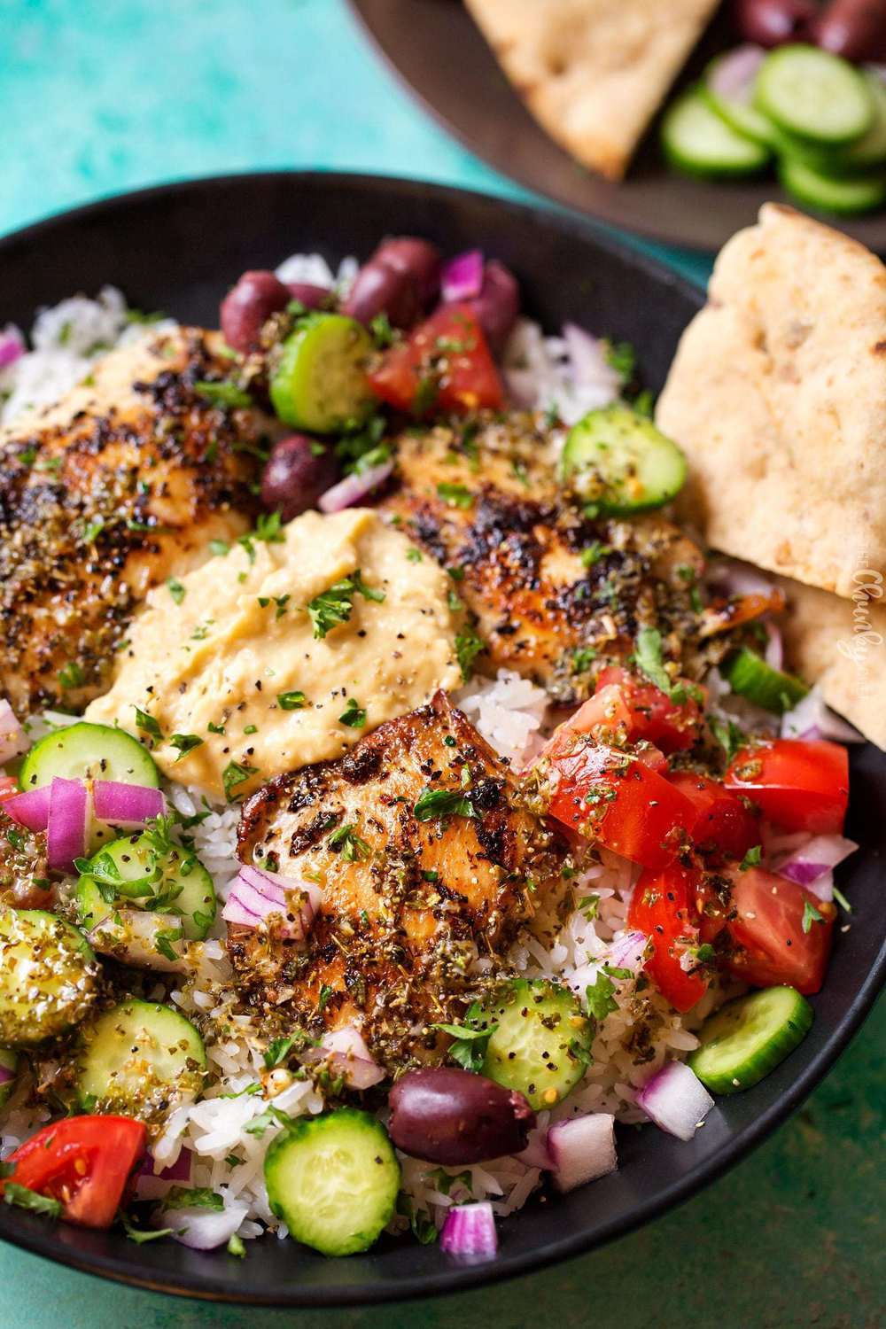 Greek Chicken Rice Bowl of Kelly Barton - Recipefy