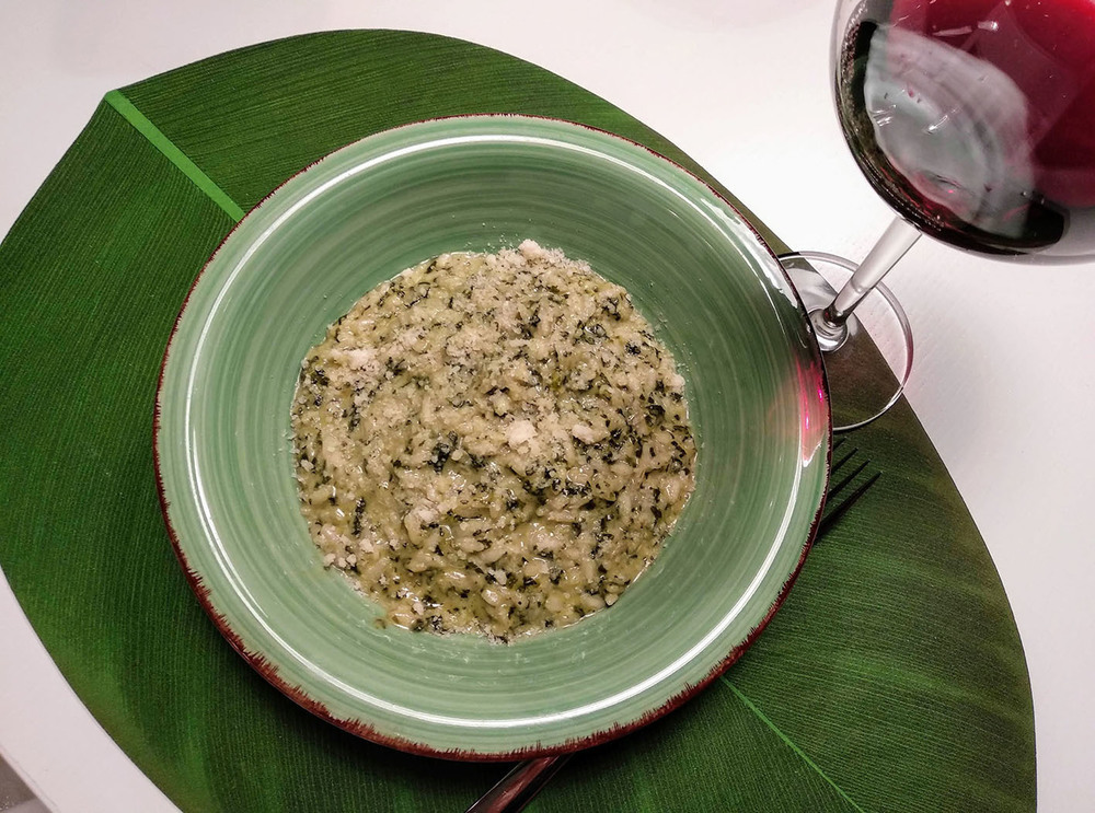 Risotto spinaci e squacquerone de Alessandra Alvisi - Recipefy